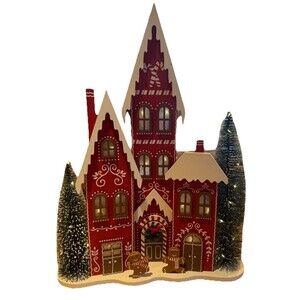 QVC Kringle Express Gingerbread House 19” Illuminated New In Box